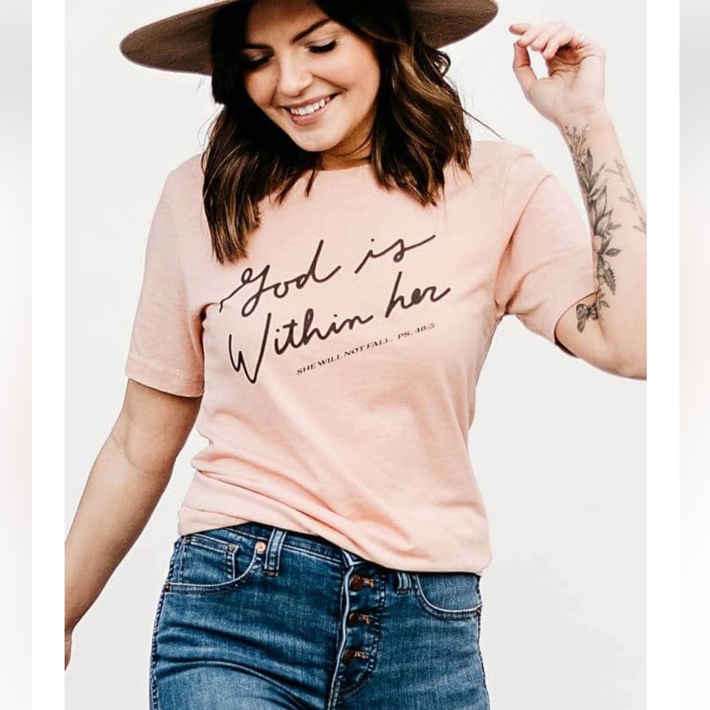 God is within her, she will not fall shirt